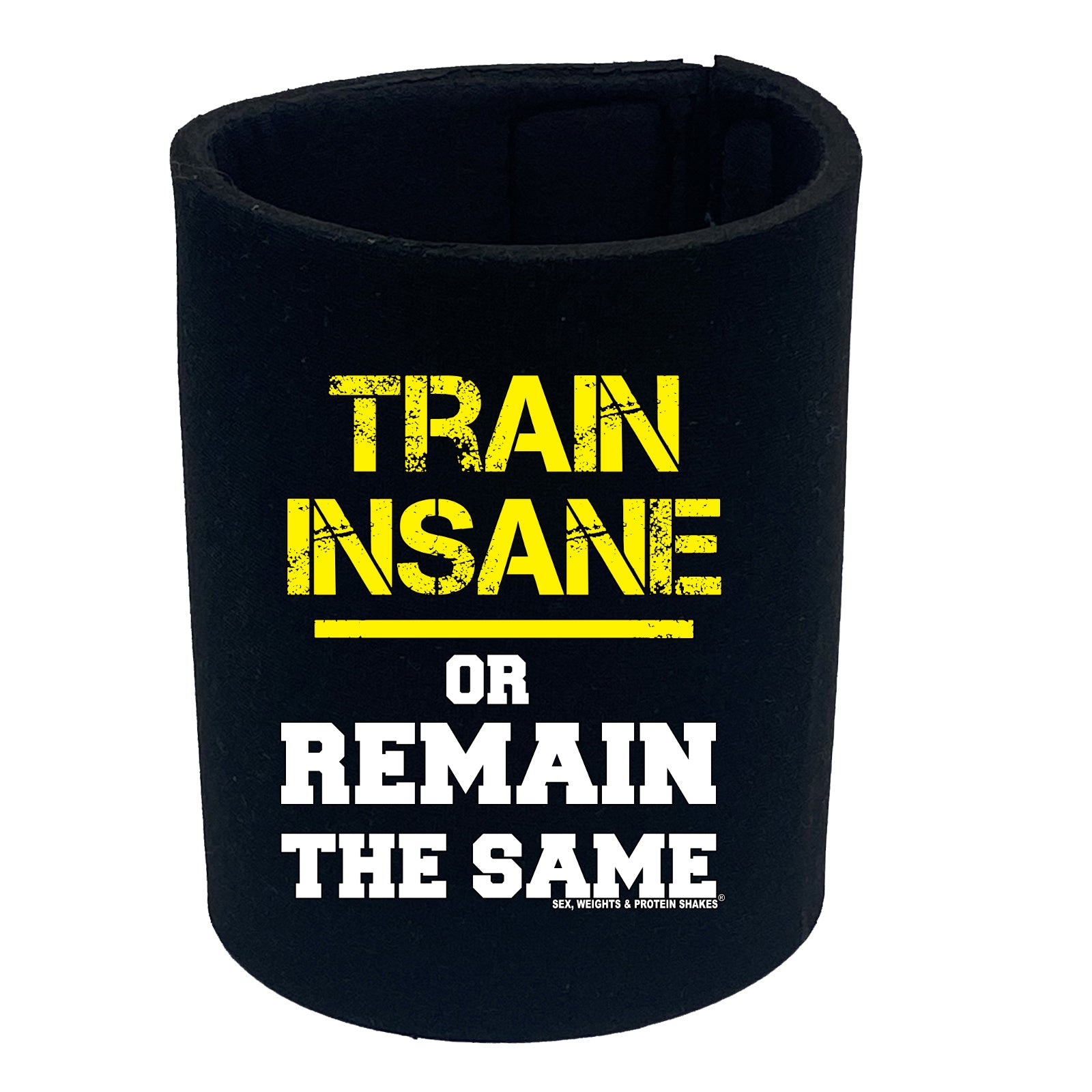 Swps Train Insane Remain The Same - Funny Stubby Holder