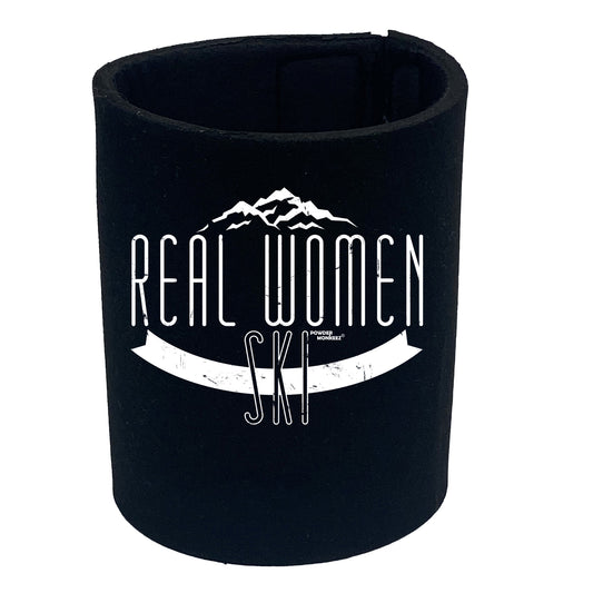 Pm Real Women Ski - Funny Stubby Holder