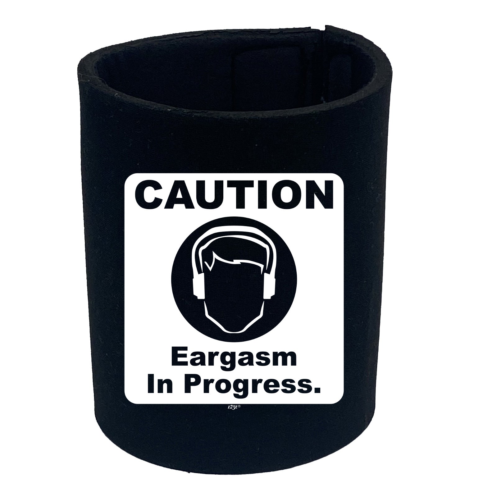 Caution Eargasm In Progress - Funny Stubby Holder