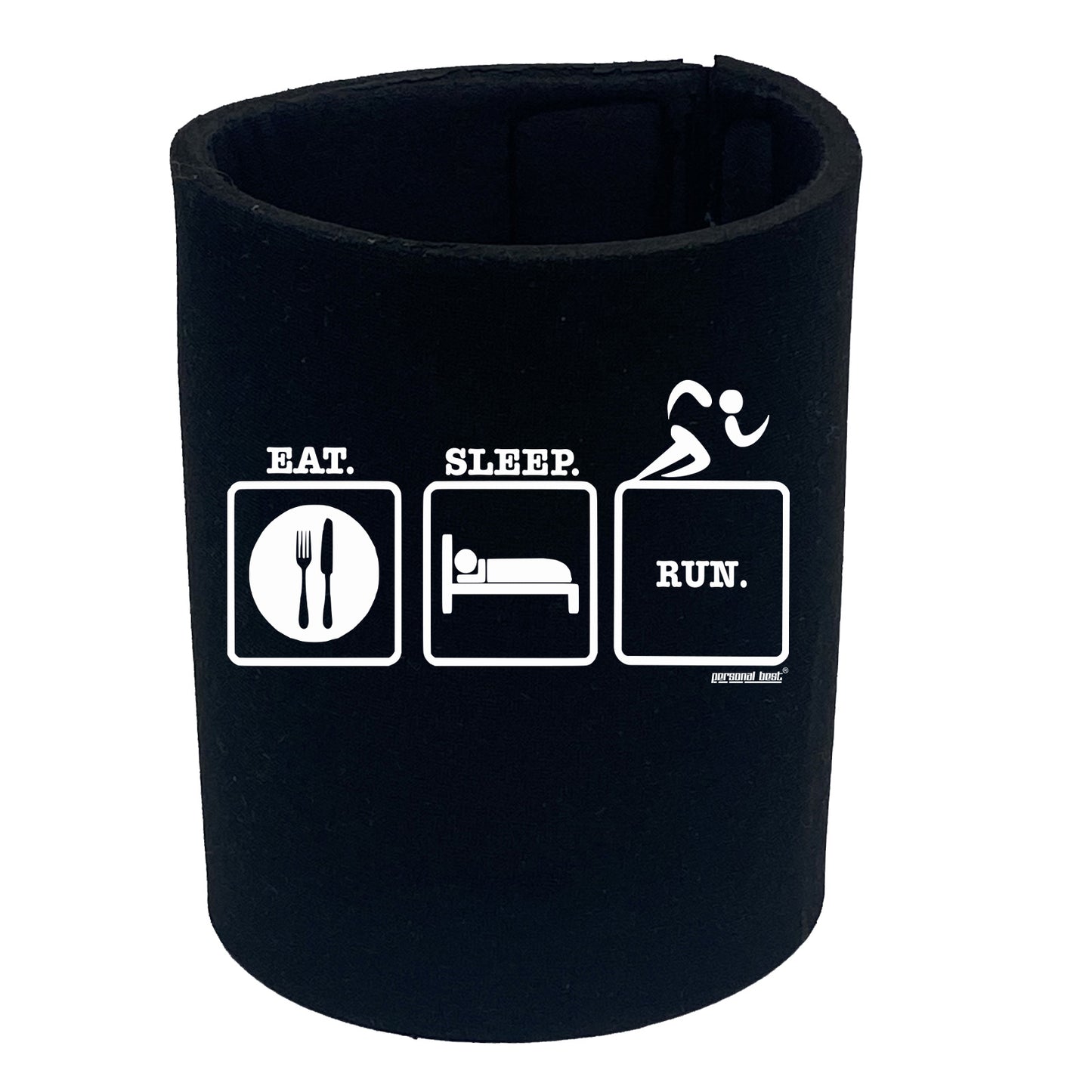 Pb Eat Sleep Run - Funny Stubby Holder