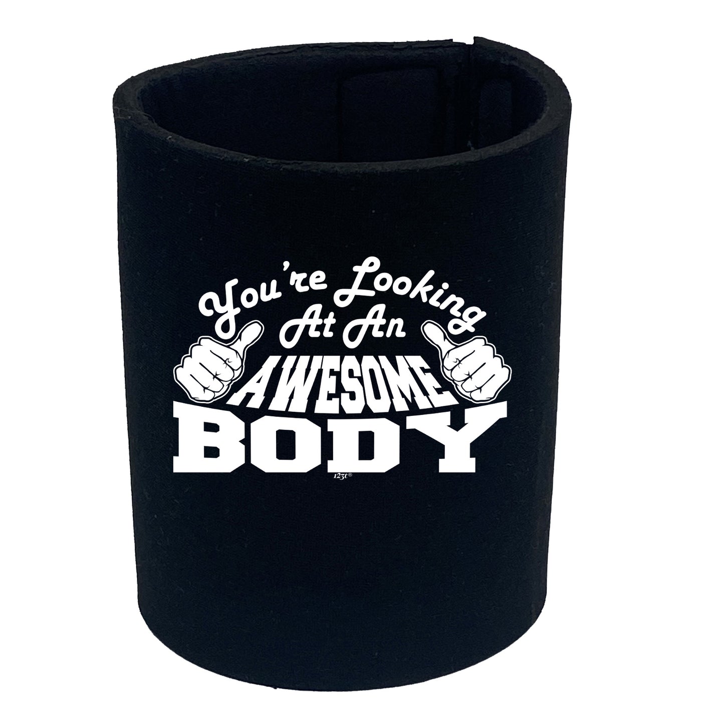 Youre Looking At An Awesome Body - Funny Stubby Holder