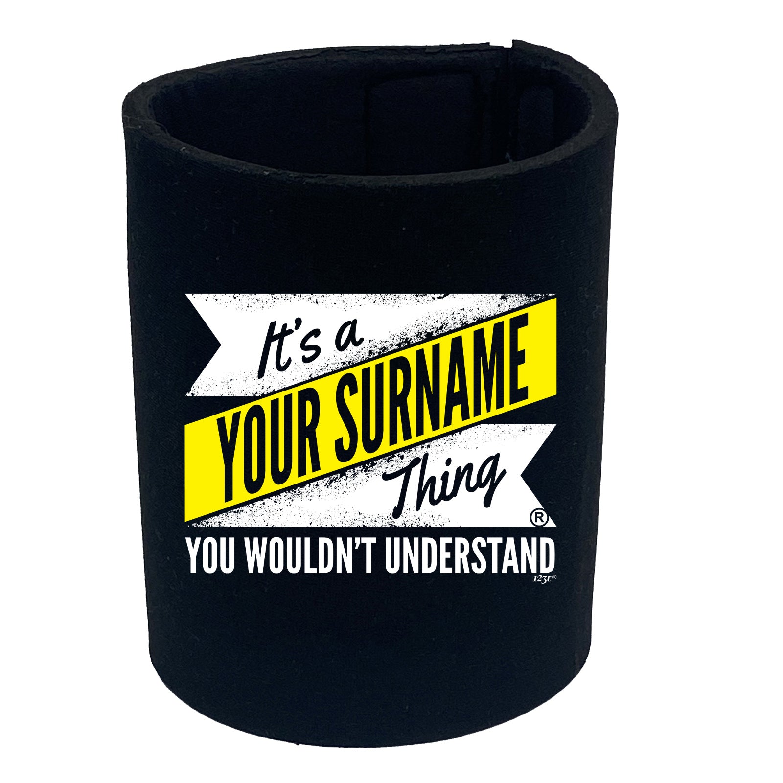 Your Surname V2 Surname Thing - Funny Stubby Holder