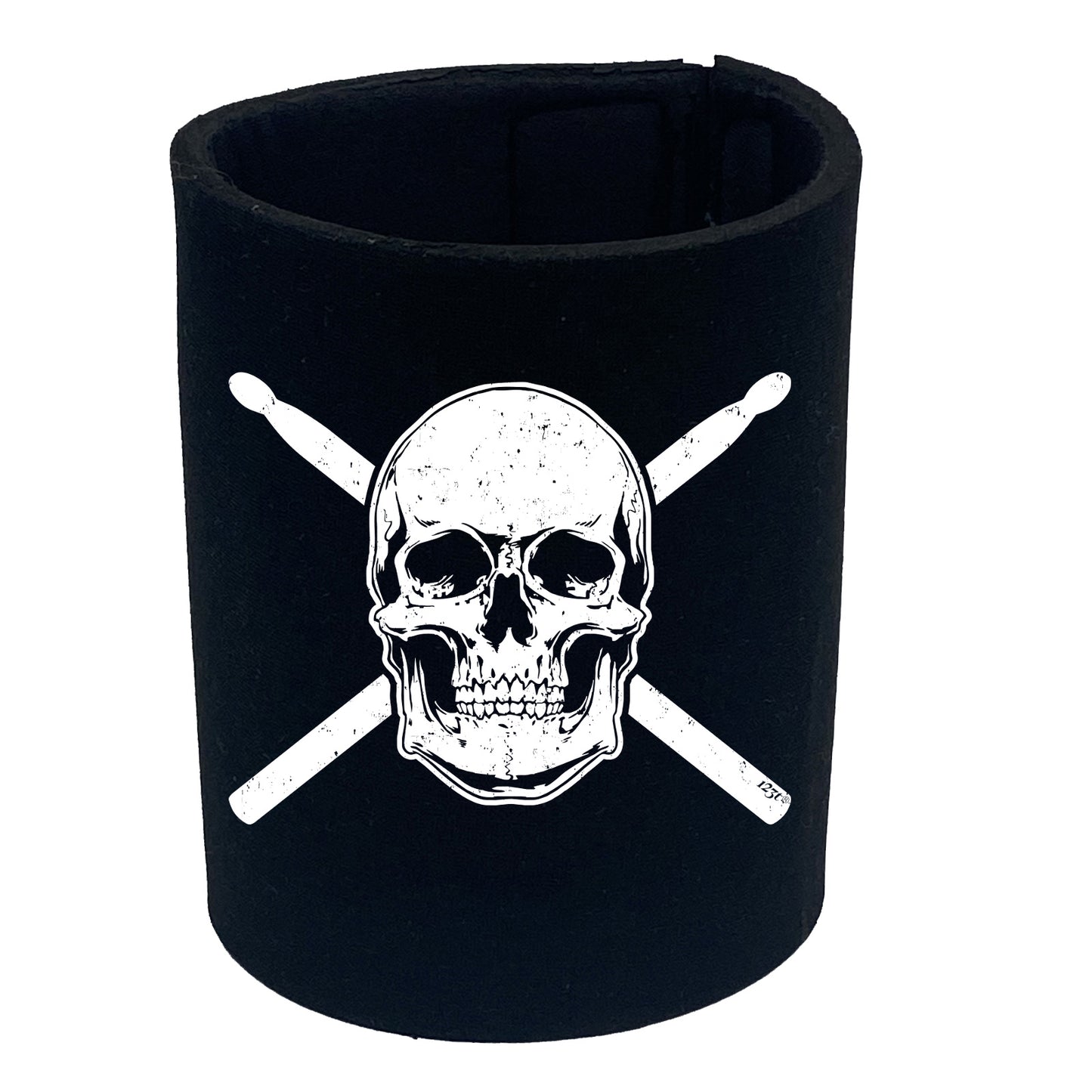 Skull Drumsticks Drums Music - Funny Stubby Holder