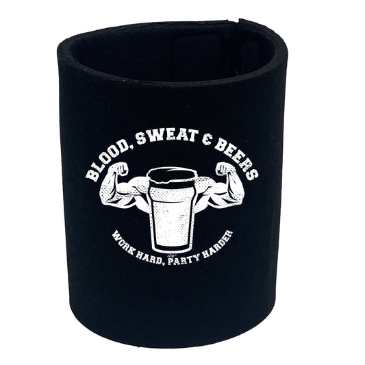 Blood Sweat And Beers Gym - Funny Stubby Holder