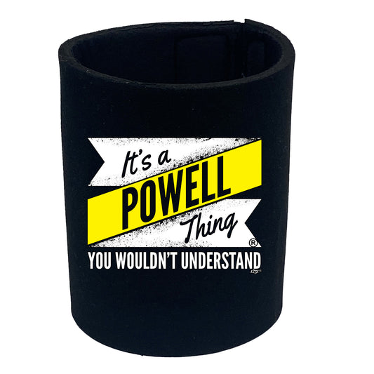 Powell V2 Surname Thing - Funny Stubby Holder