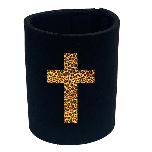 Leopard Cross - Funny Stubby Holder