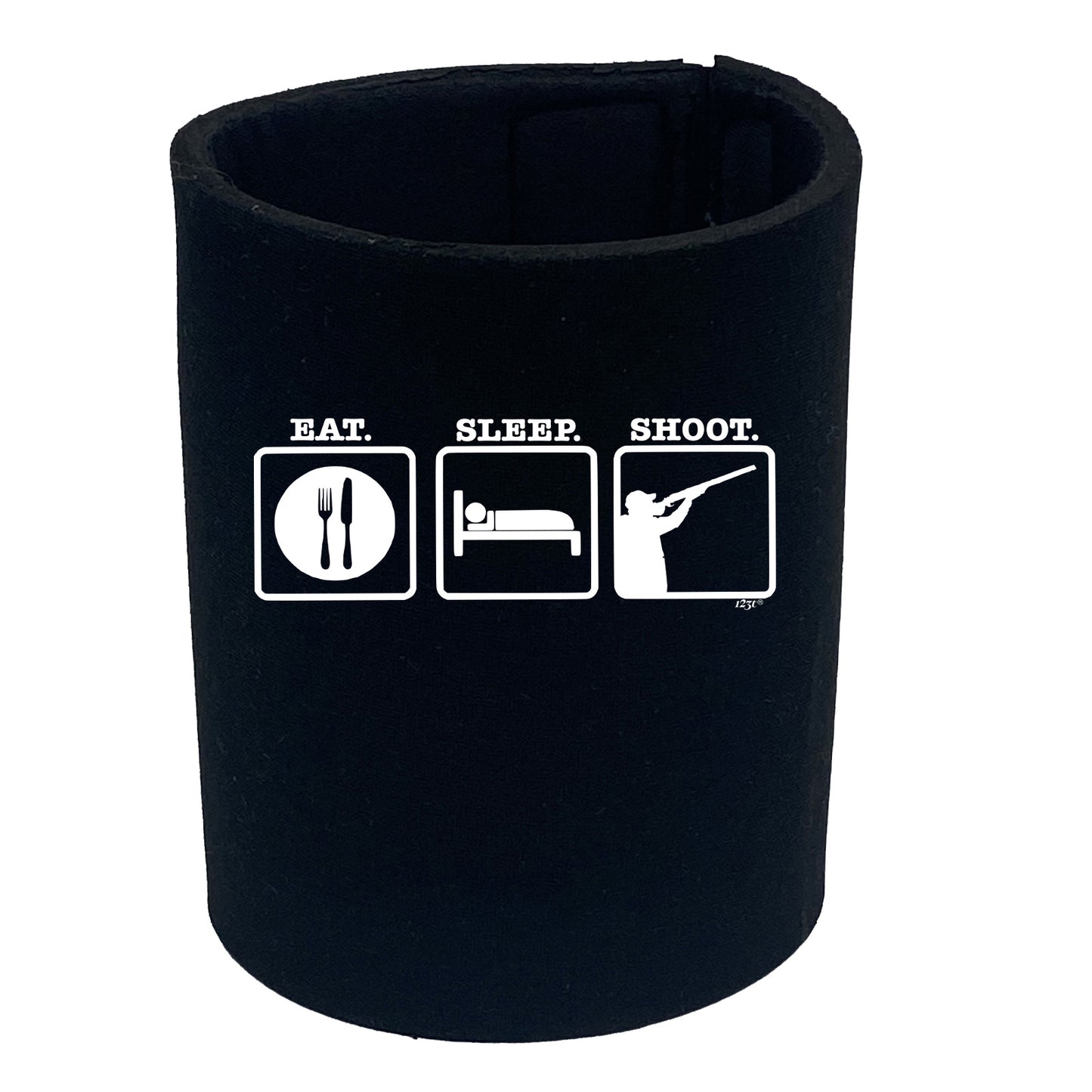 Eat Sleep Shoot - Funny Stubby Holder