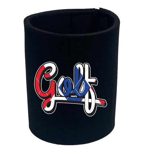 Oob Red White Blue Golf - Funny Stubby Holder