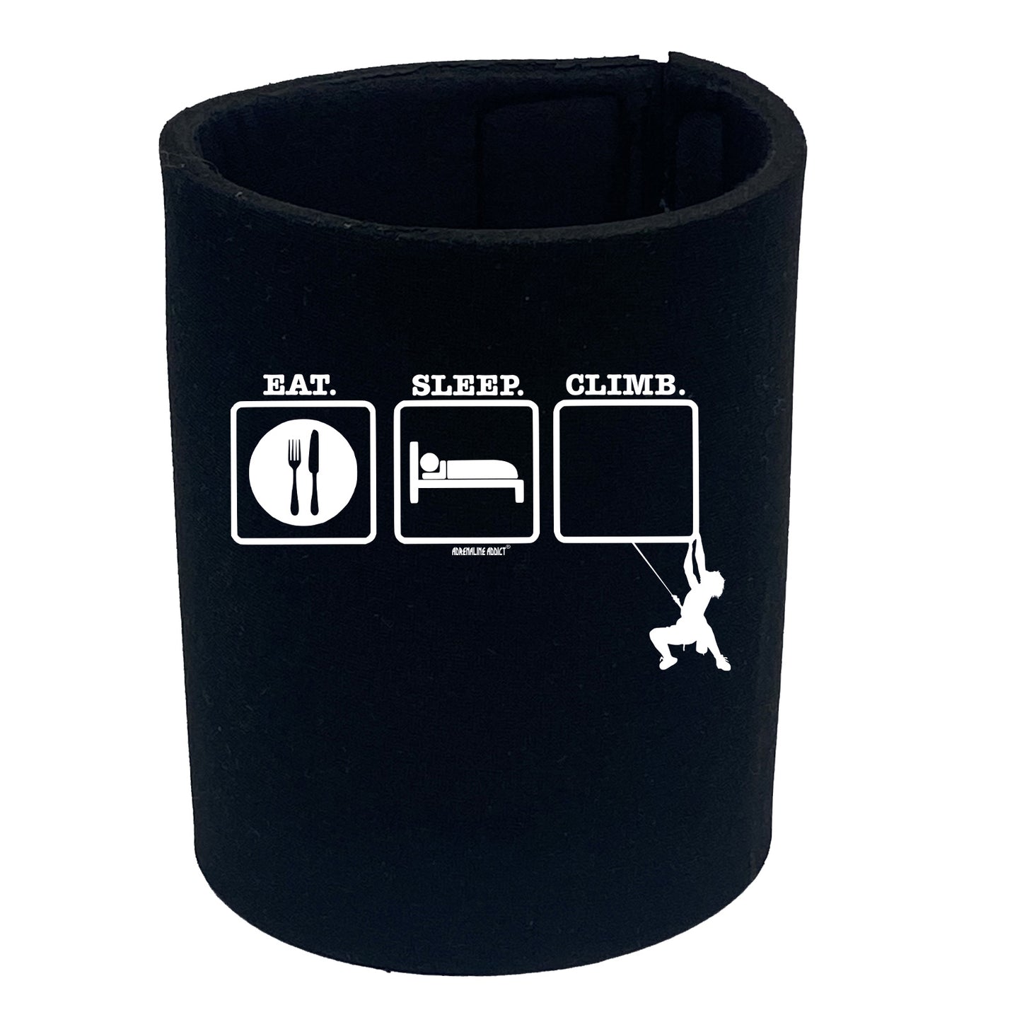 Aa Eat Sleep Climb 1 - Funny Stubby Holder