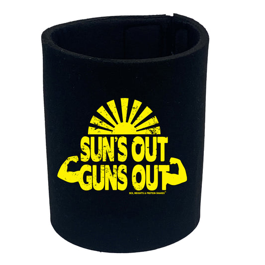 Swps Suns Out Guns Out - Funny Stubby Holder