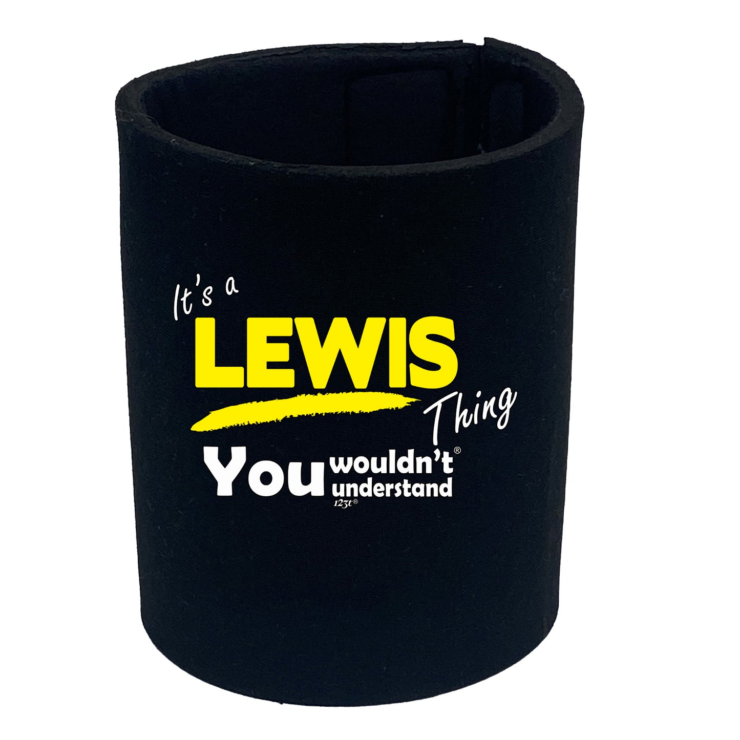 Lewis V1 Surname Thing - Funny Stubby Holder