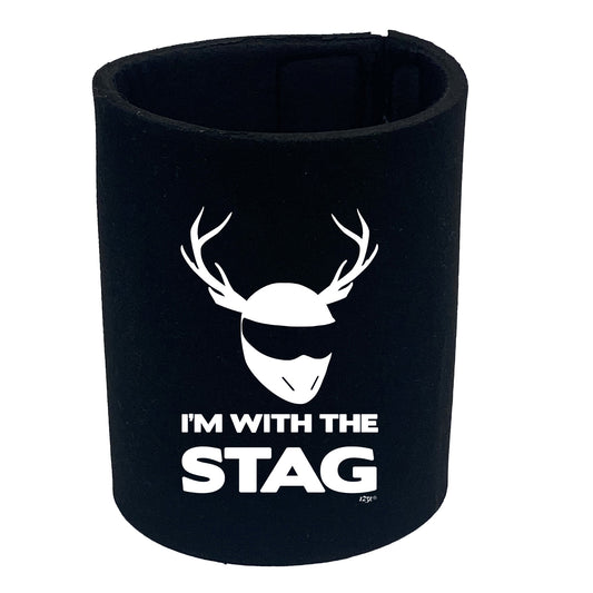 Im With The Stag Solid - Funny Stubby Holder