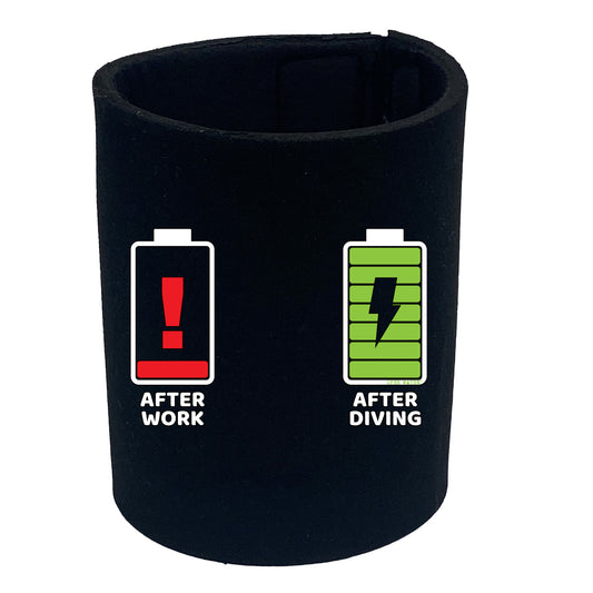 Ow After Diving - Funny Stubby Holder