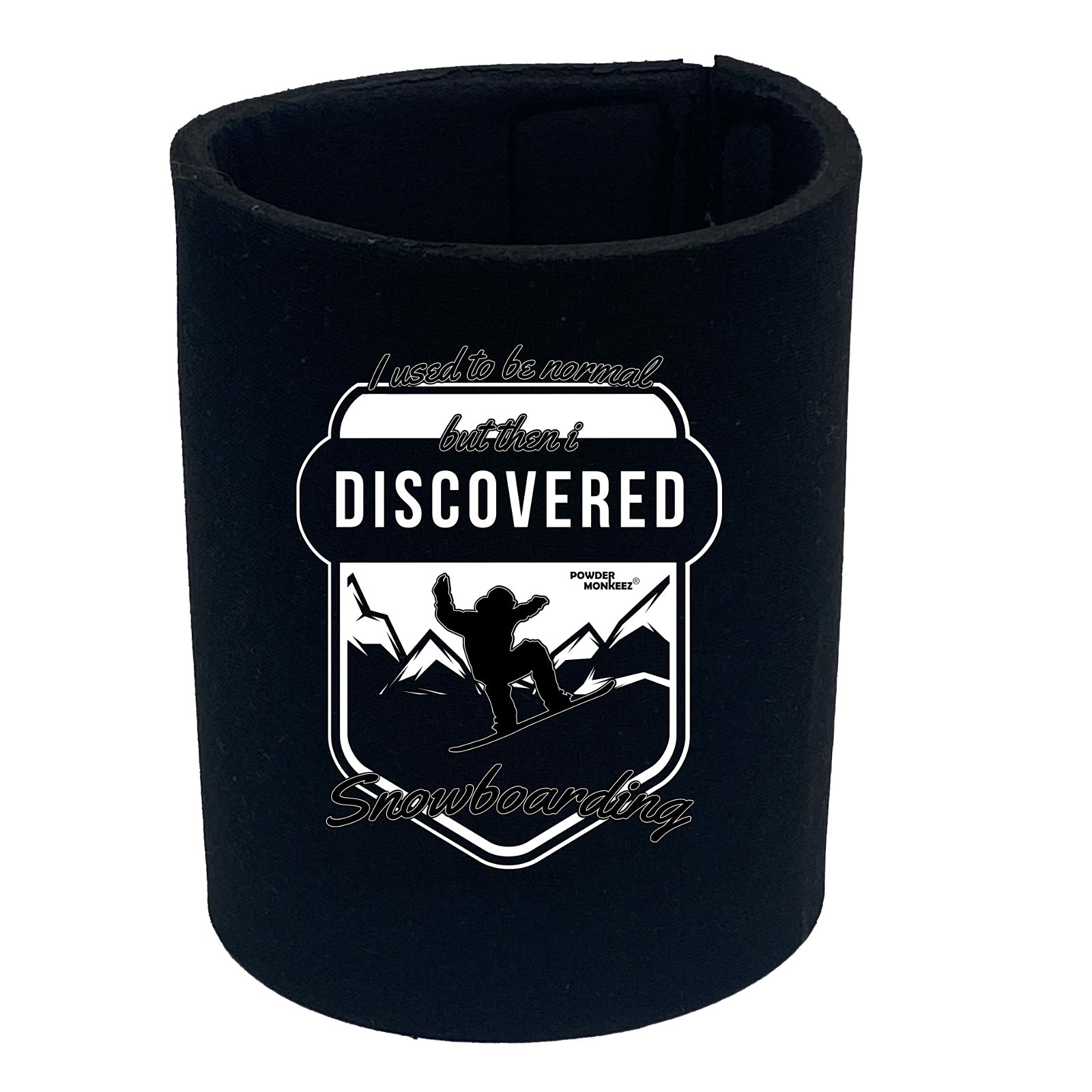 Pm I Used To Be Normal Snowboarding - Funny Stubby Holder
