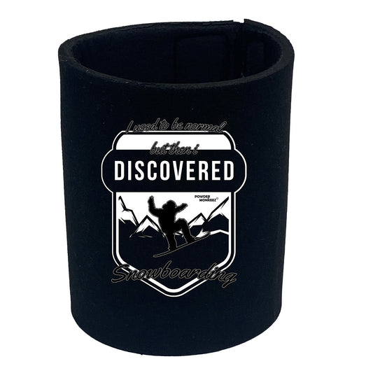 Pm I Used To Be Normal Snowboarding - Funny Stubby Holder
