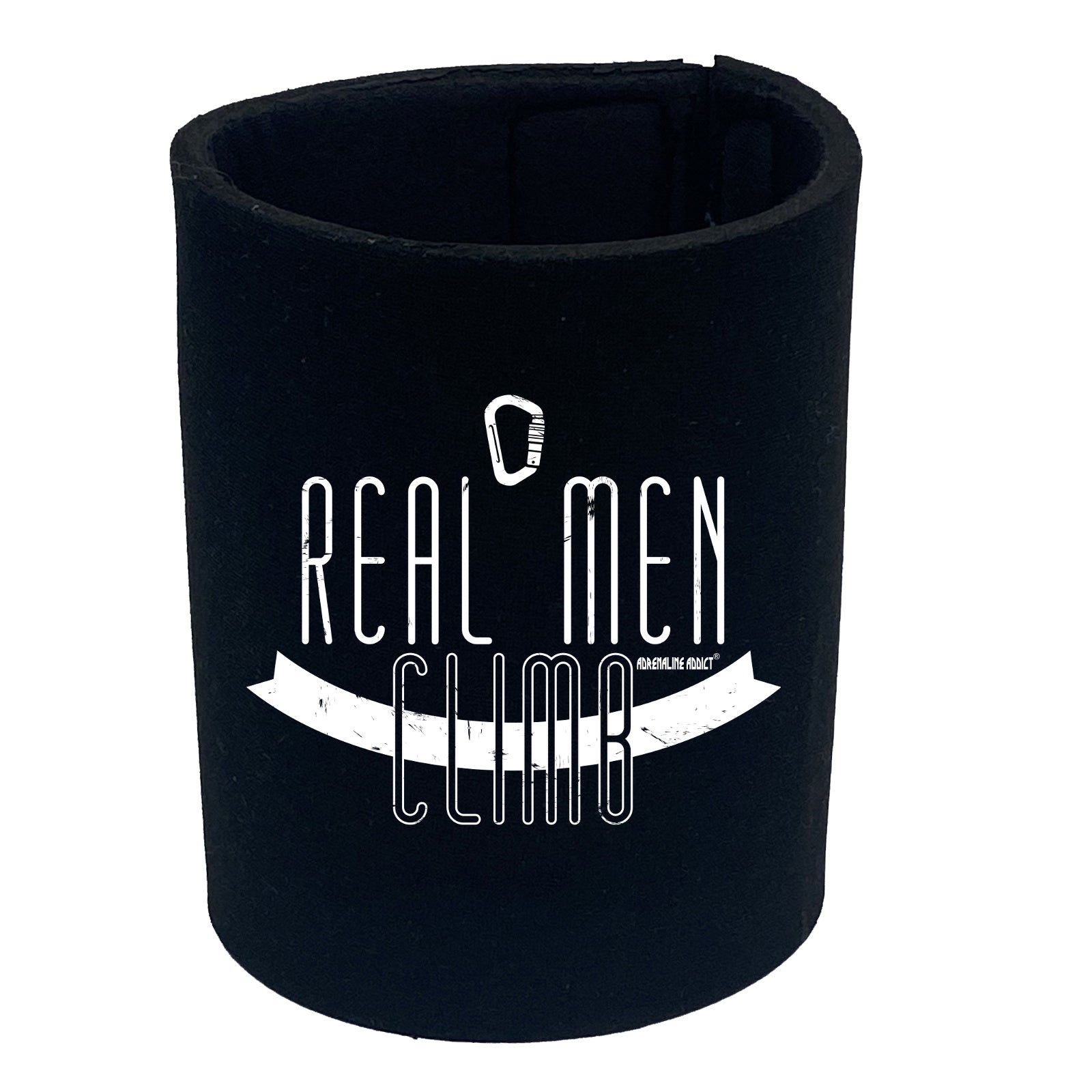 Aa Real Men Climb - Funny Stubby Holder