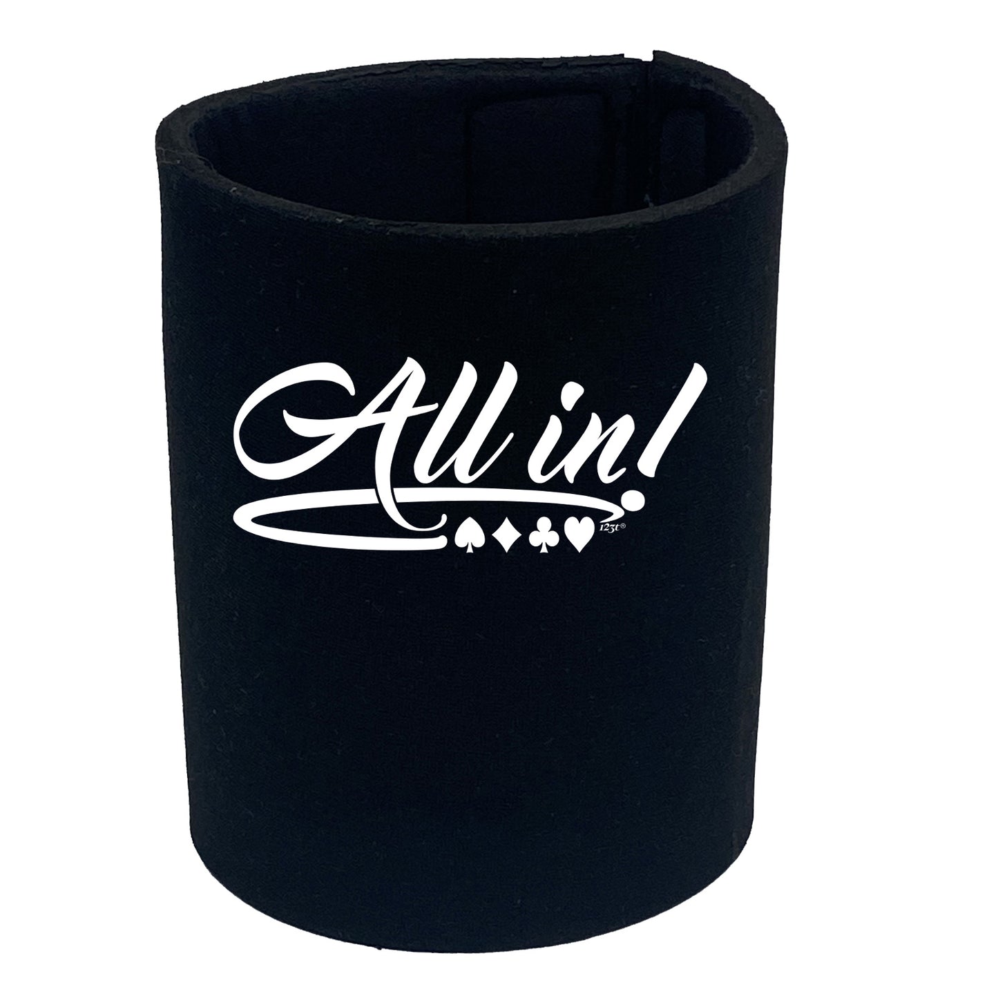 All In Poker Cards Gambling - Funny Stubby Holder