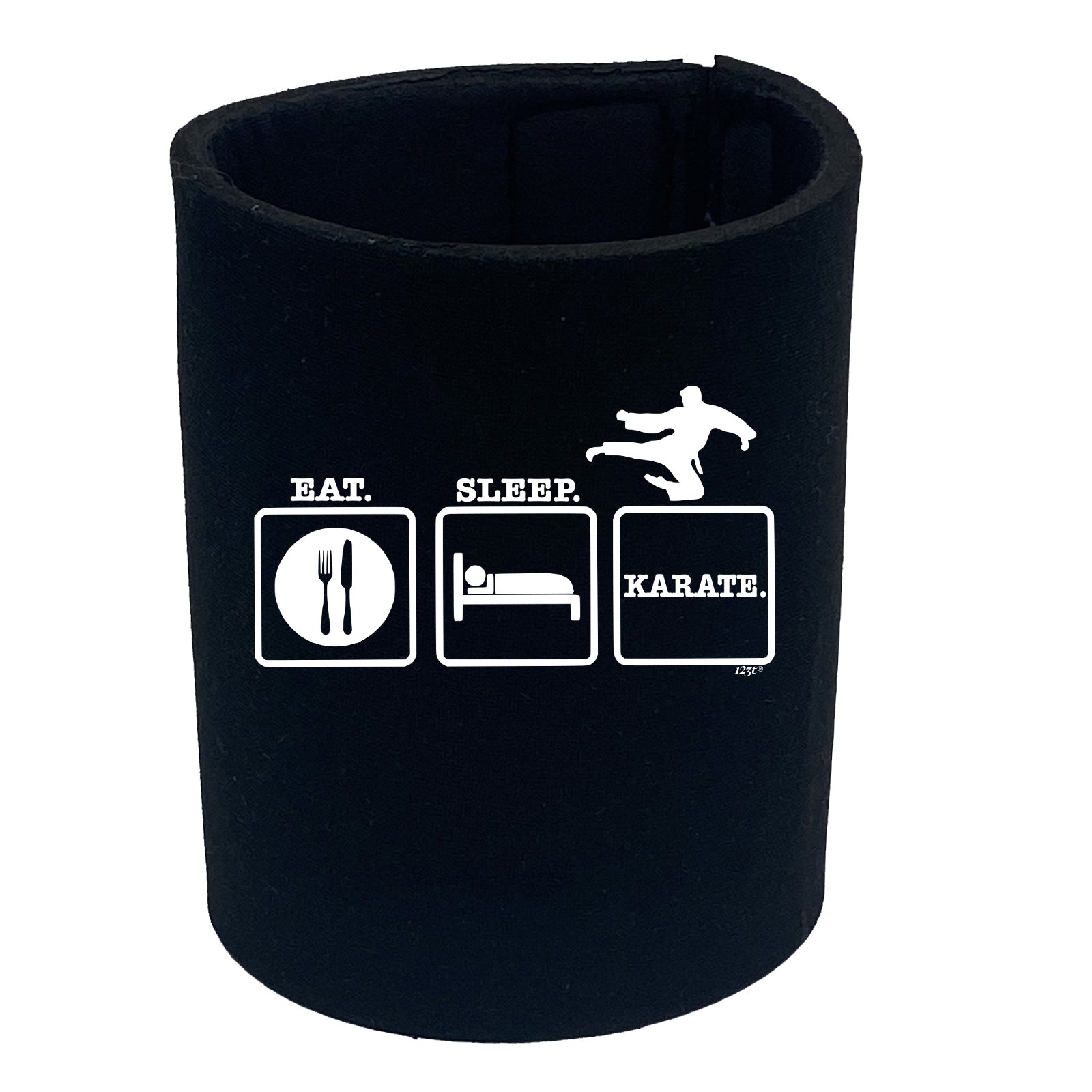 Eat Sleep Karate - Funny Stubby Holder