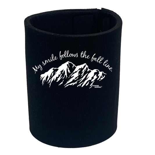 Pm My Smile Follows The Fall Line - Funny Stubby Holder