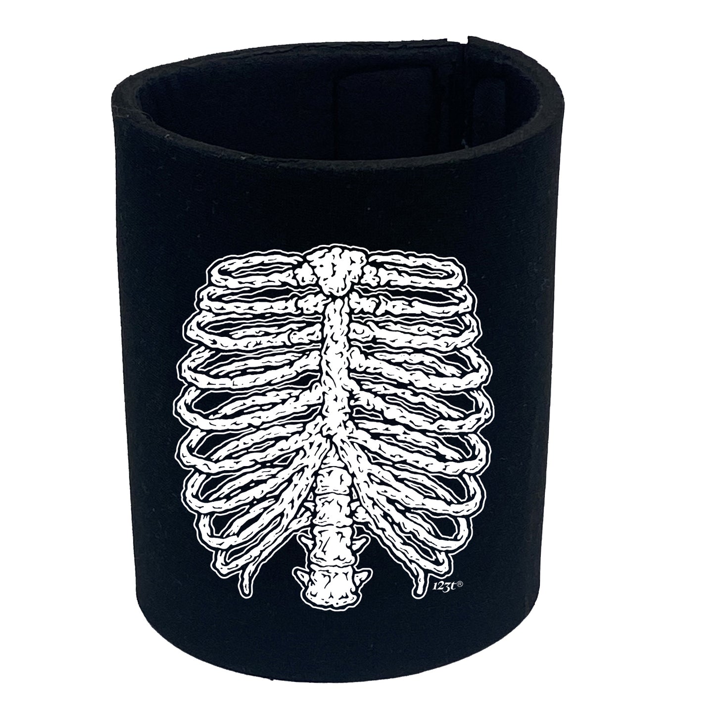 Skeleton Ribs Halloween - Funny Stubby Holder