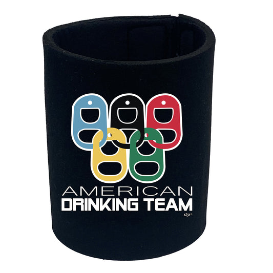 American Drinking Team Rings - Funny Stubby Holder