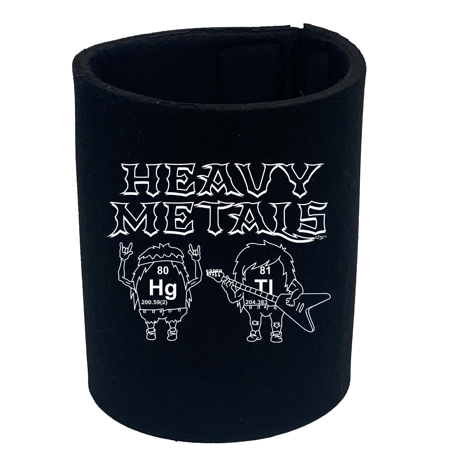 Heavy Metals Music Chemistry - Funny Stubby Holder