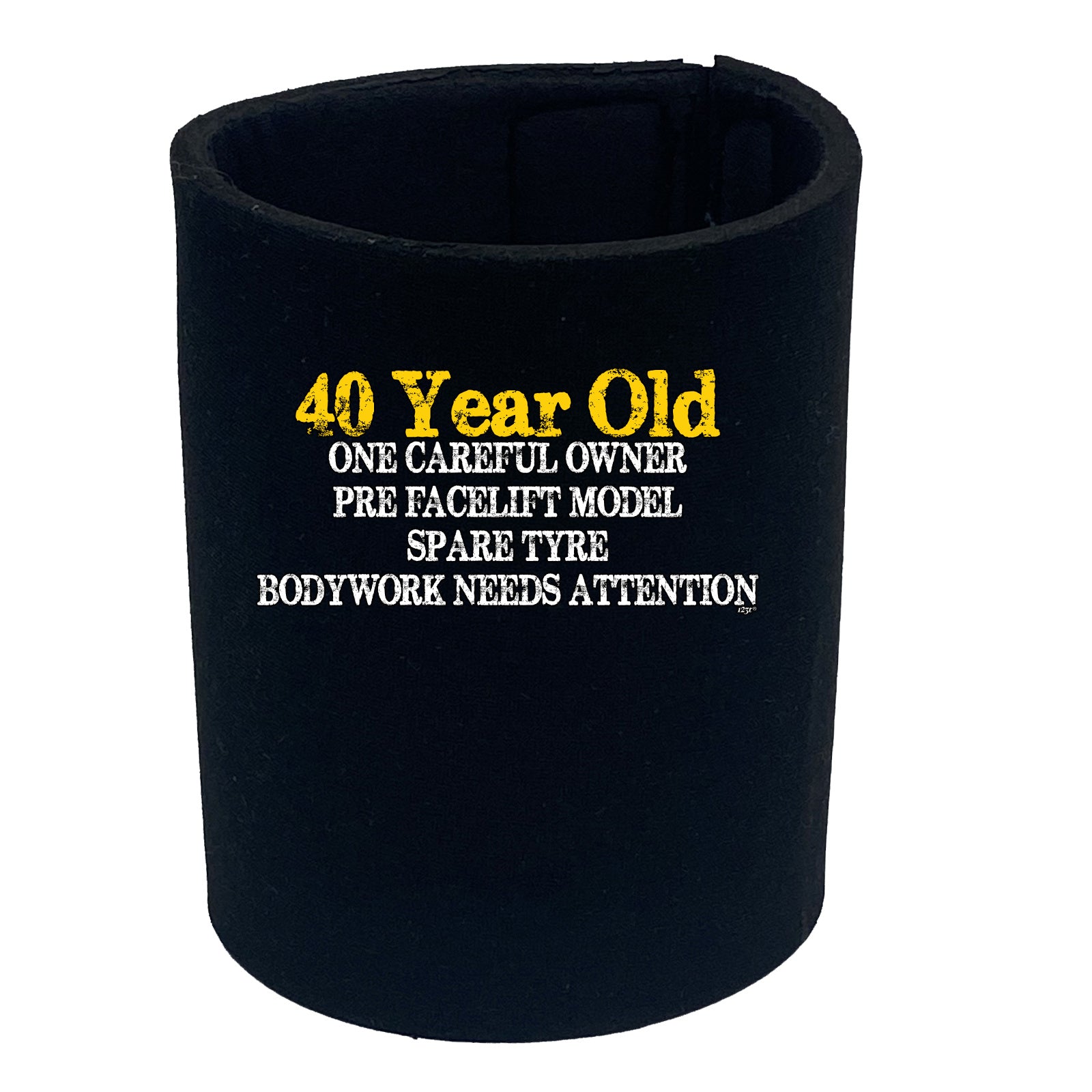 40 Year Old One Careful Owner Birthday Age - Funny Stubby Holder