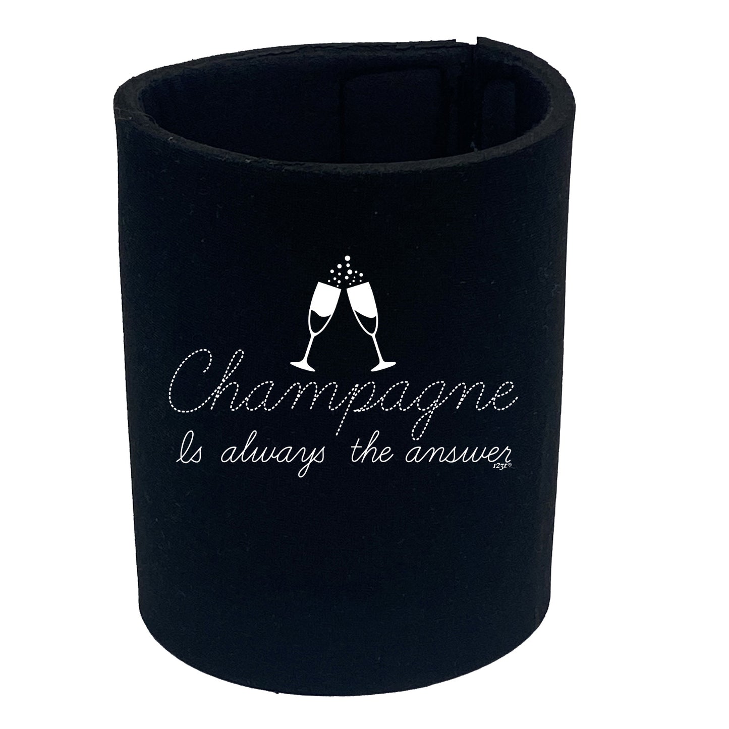 Champagne Is Always The Answer - Funny Stubby Holder