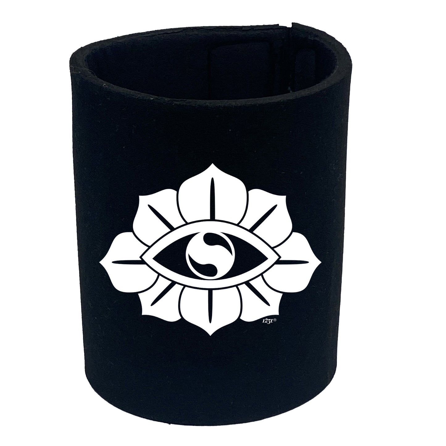 Festival Flower Eye White - Funny Stubby Holder