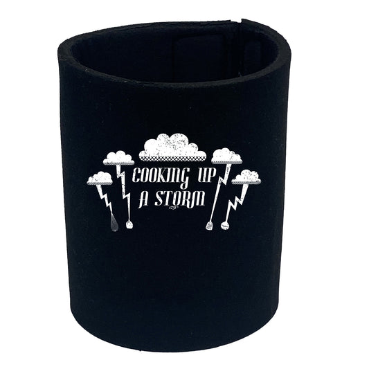 Cooking Up A Storm Kitchen Chef - Funny Stubby Holder