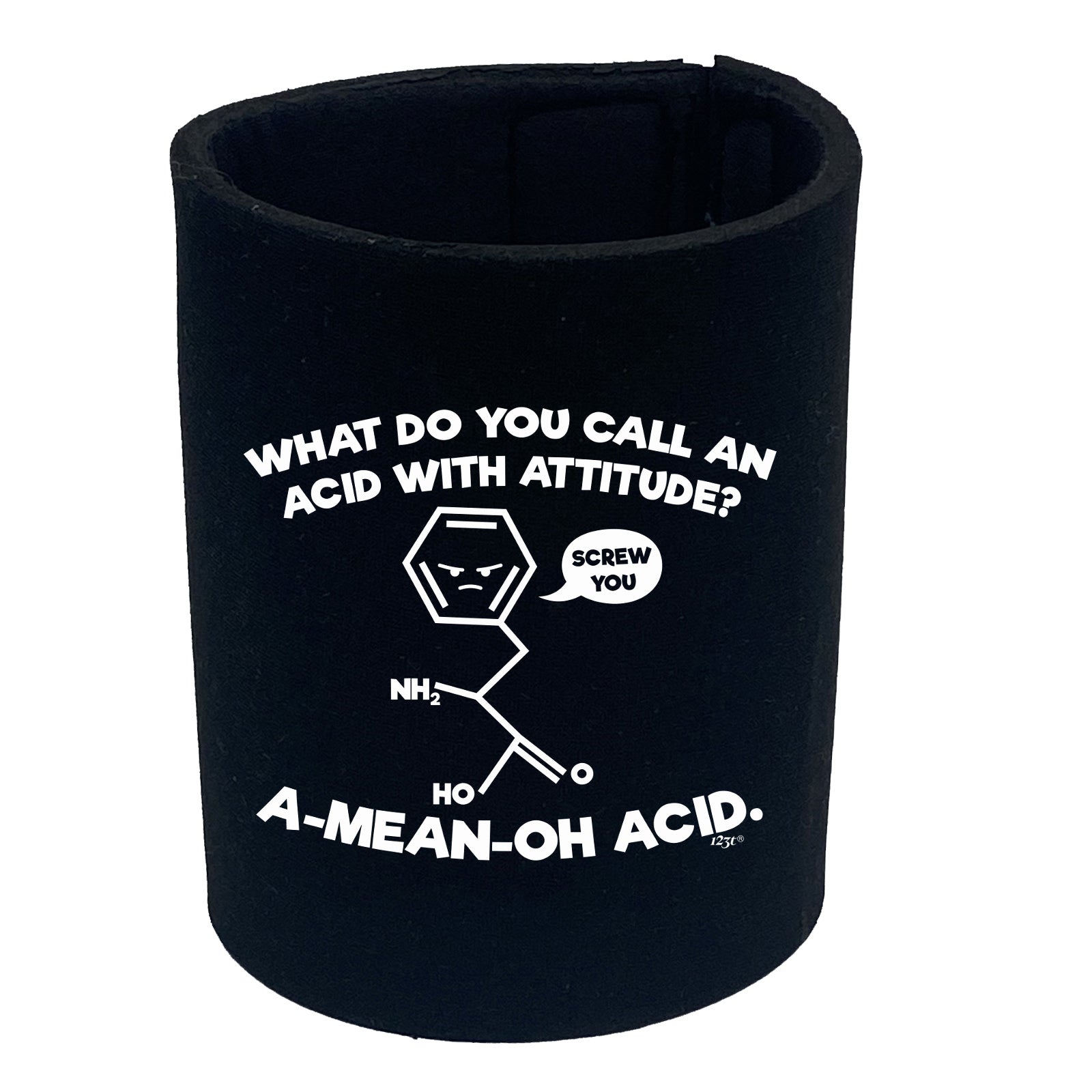 What Do You Call An Acid With Attitude - Funny Stubby Holder