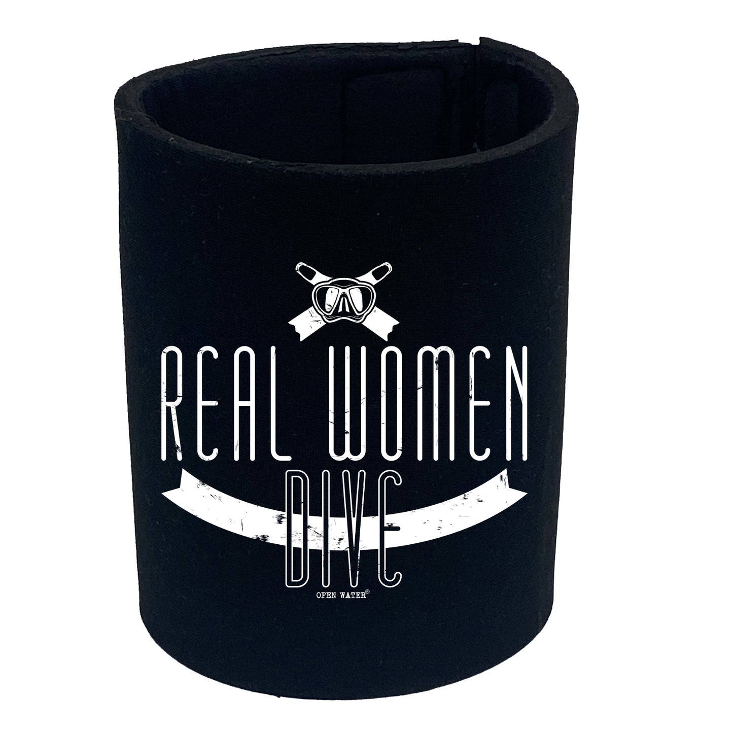 Ow Real Women Dive - Funny Stubby Holder