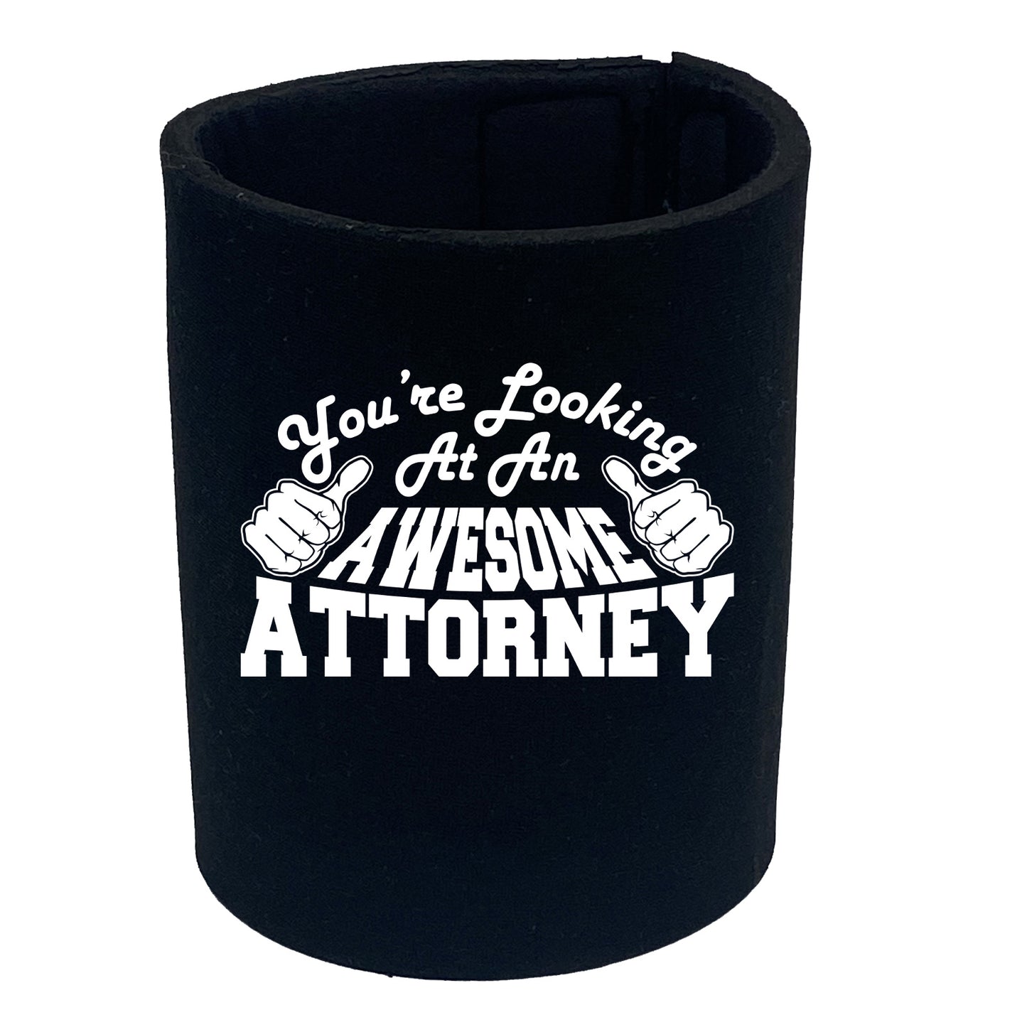 Youre Looking At An Awesome Attorney - Funny Stubby Holder