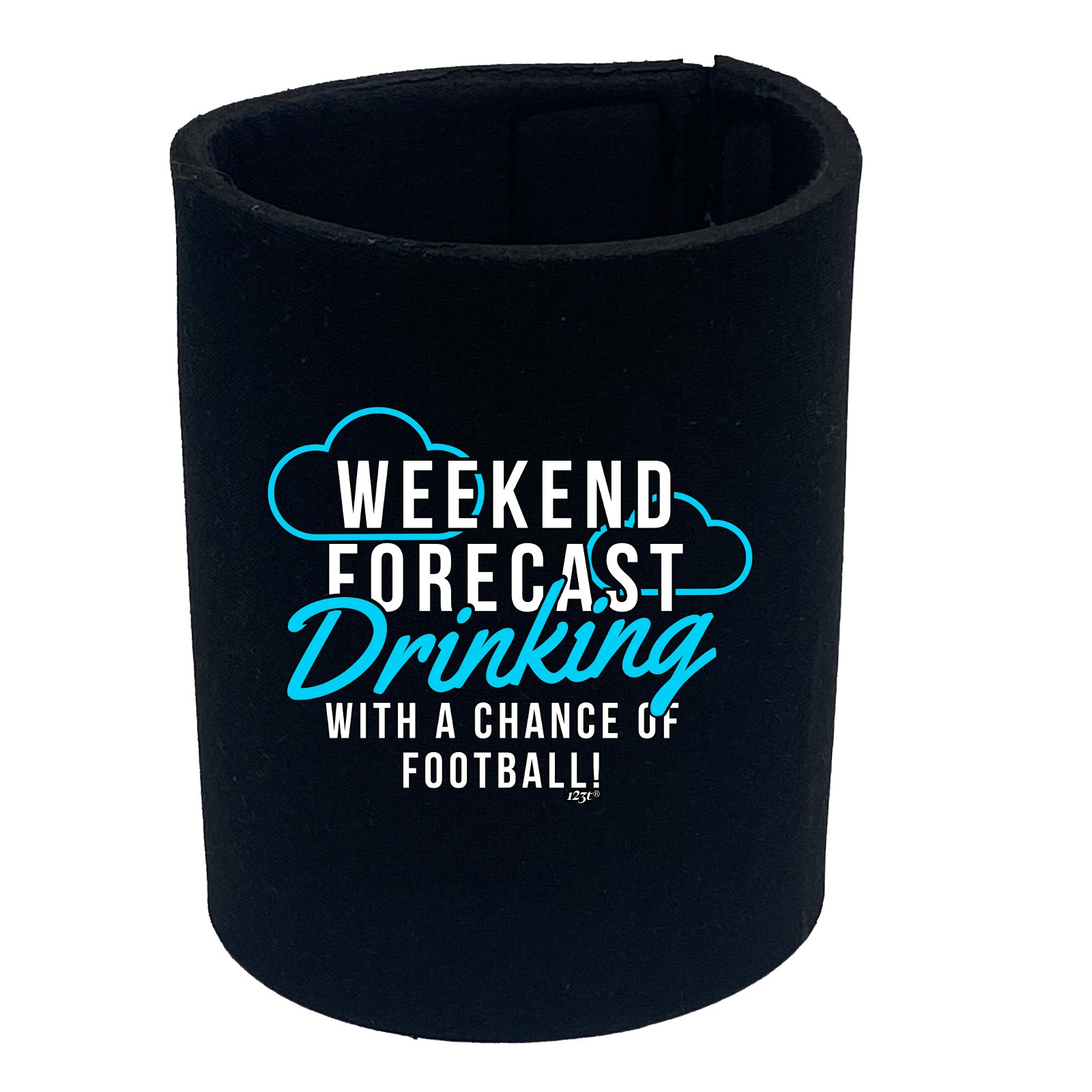Weekend Forecast Drinking Football - Funny Stubby Holder