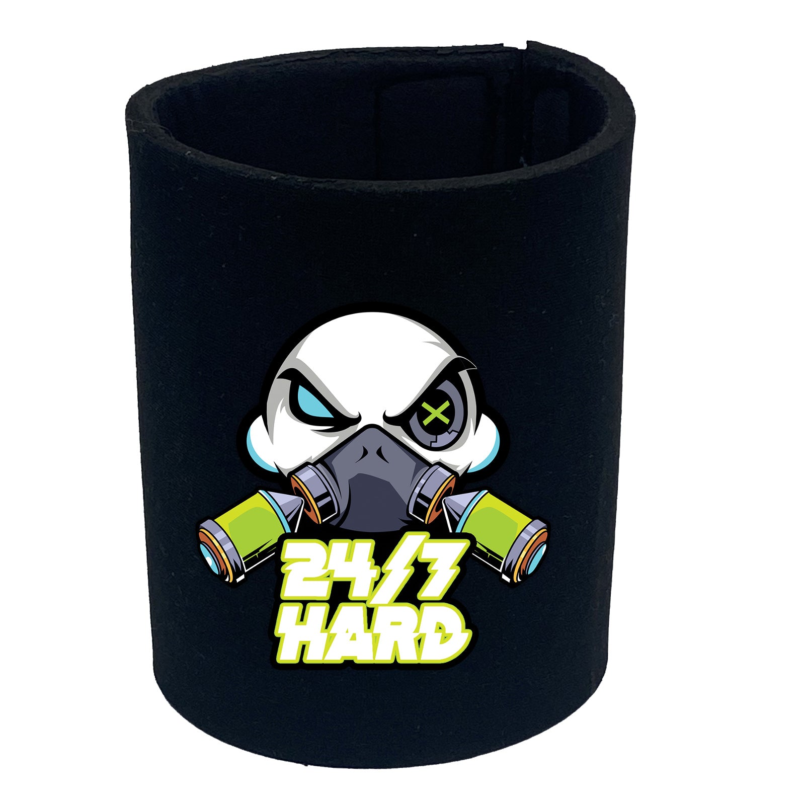 247 Hard With Text - Funny Stubby Holder