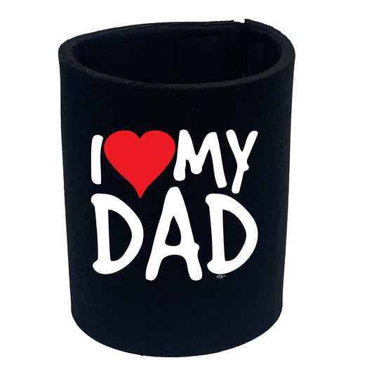 Love Dad Red Heart - Funny Stubby Holder