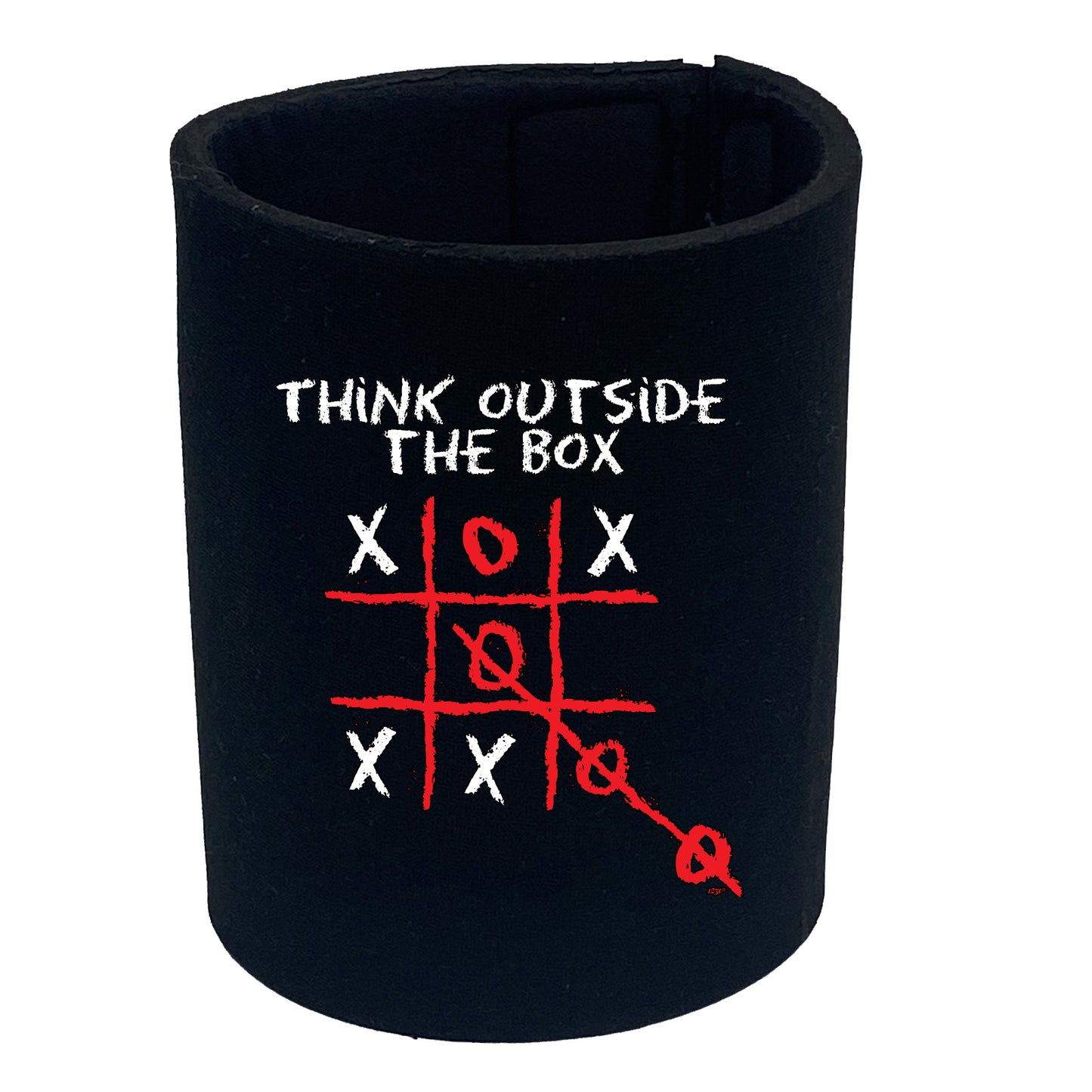 Think Outside The Box Naughts And Crosses - Funny Stubby Holder