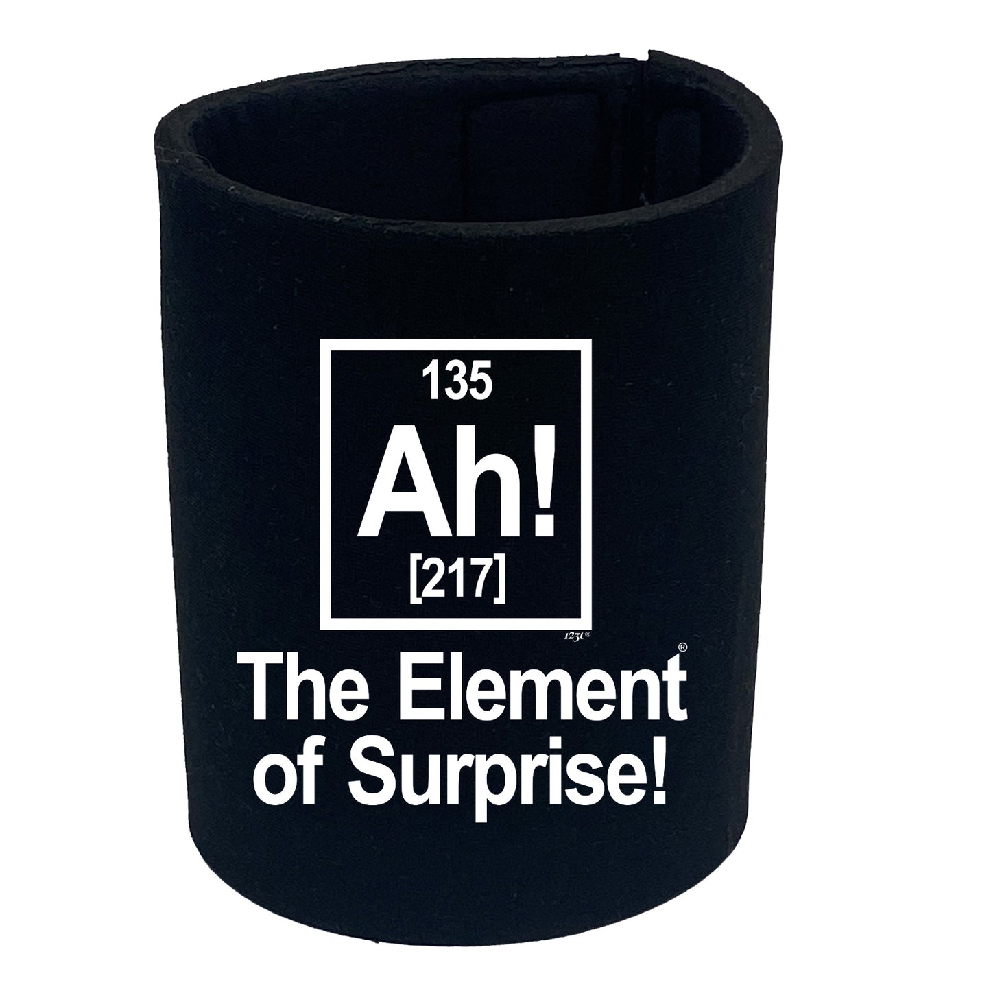 The Element Of Surprise White - Funny Stubby Holder