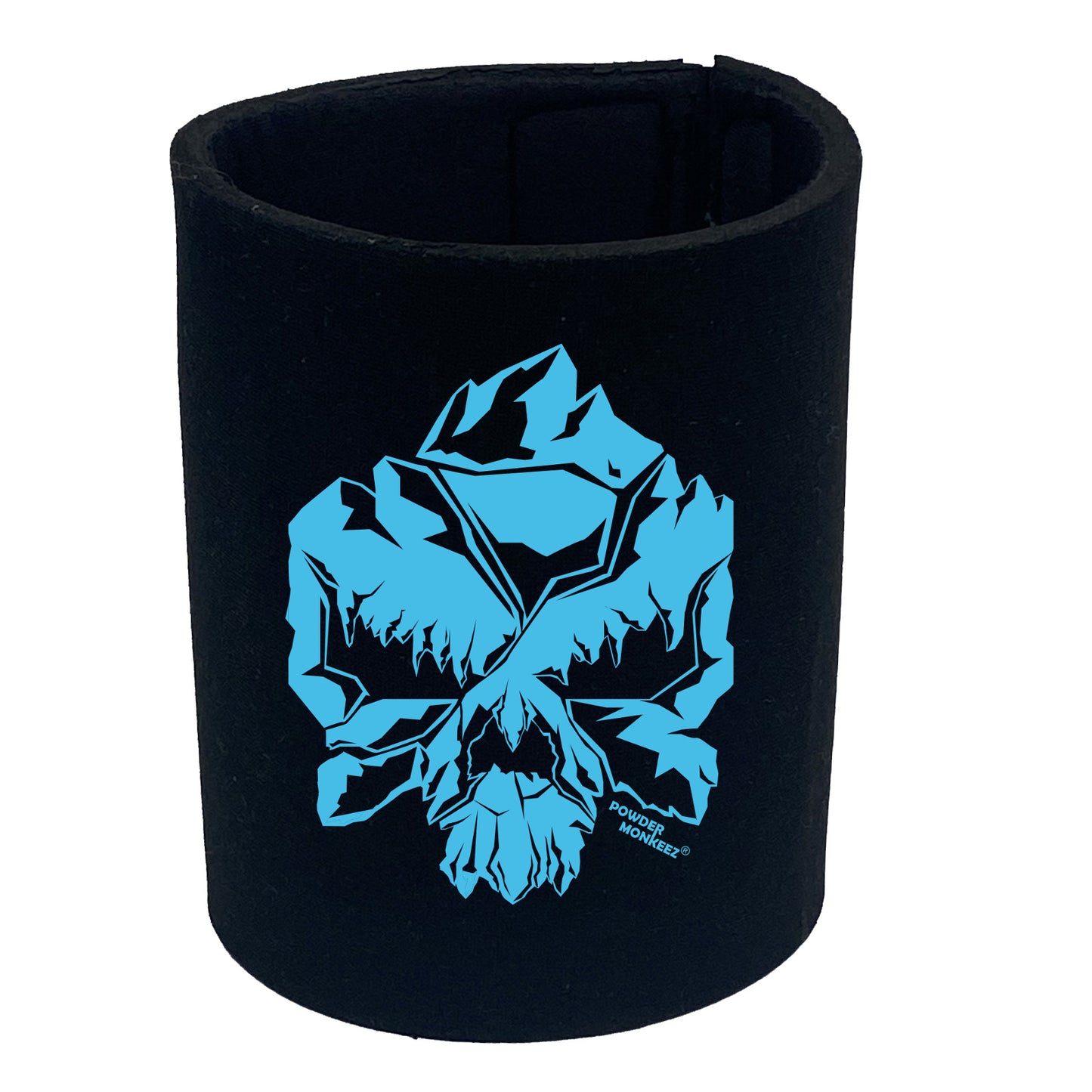 Pm Skull Mountain Blue - Funny Stubby Holder