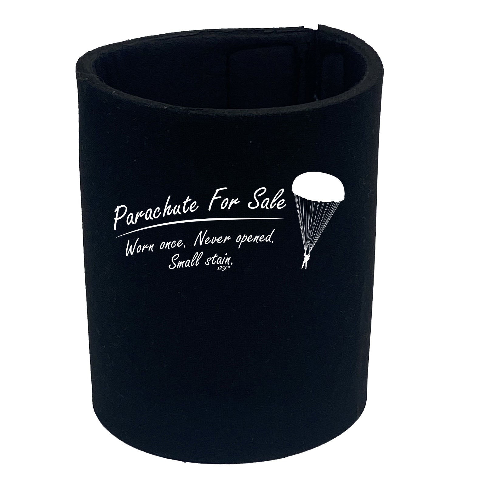 Parachute For Sale Worn Once - Funny Stubby Holder
