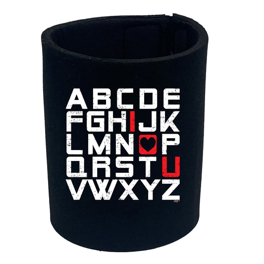 Alphabet Love You - Funny Stubby Holder