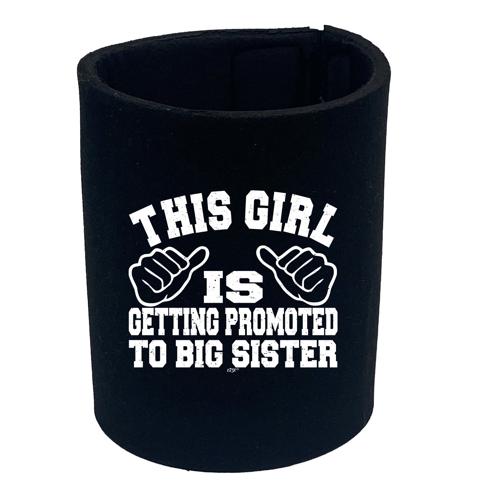 This Girl Is Getting Promoted To Big Sister - Funny Stubby Holder