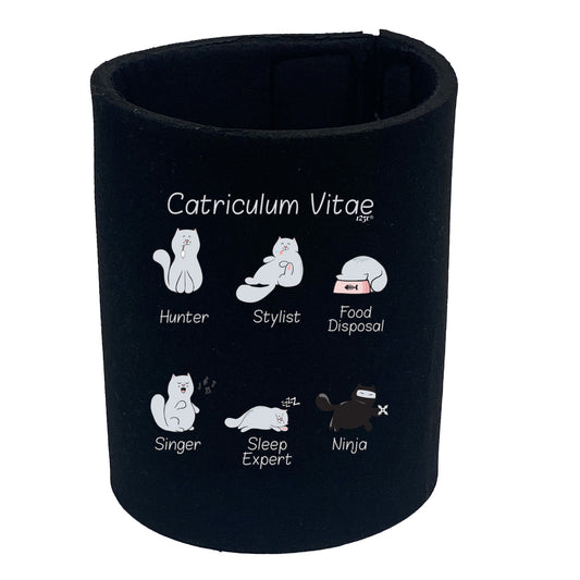 Catriculum Vitae Cat - Funny Stubby Holder