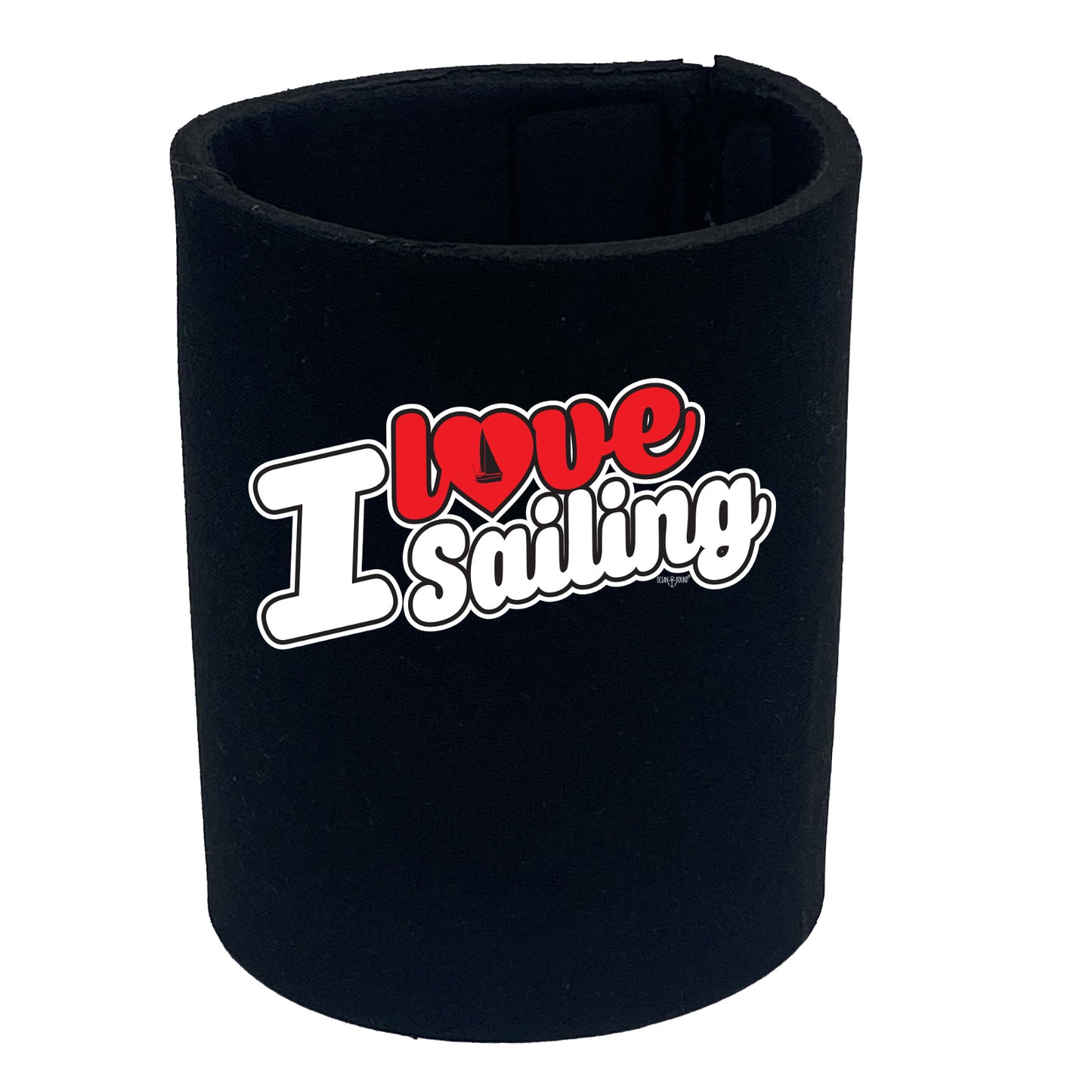 Ob I Love Sailing Stencil - Funny Stubby Holder