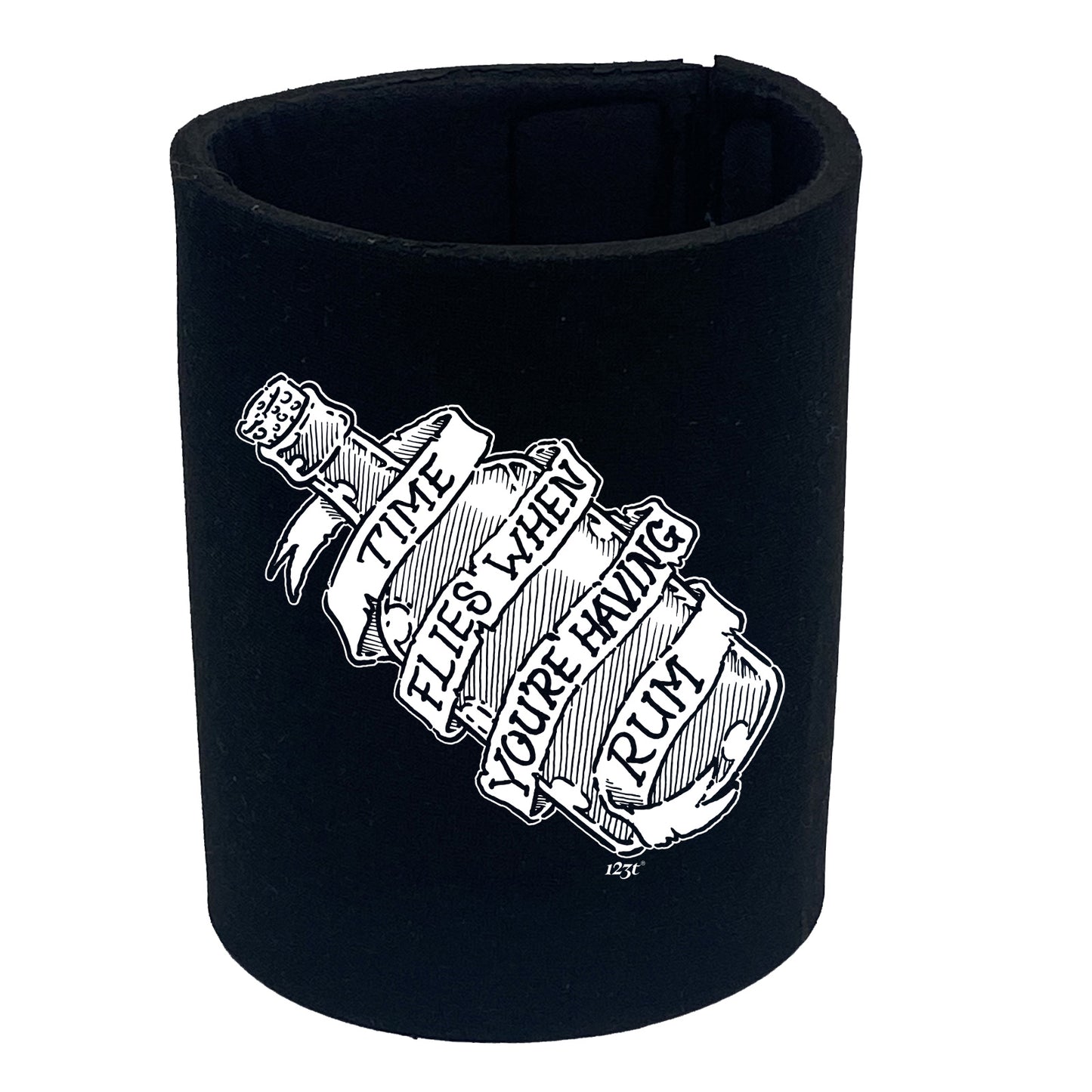Time Flies When Your Having Rum - Funny Stubby Holder
