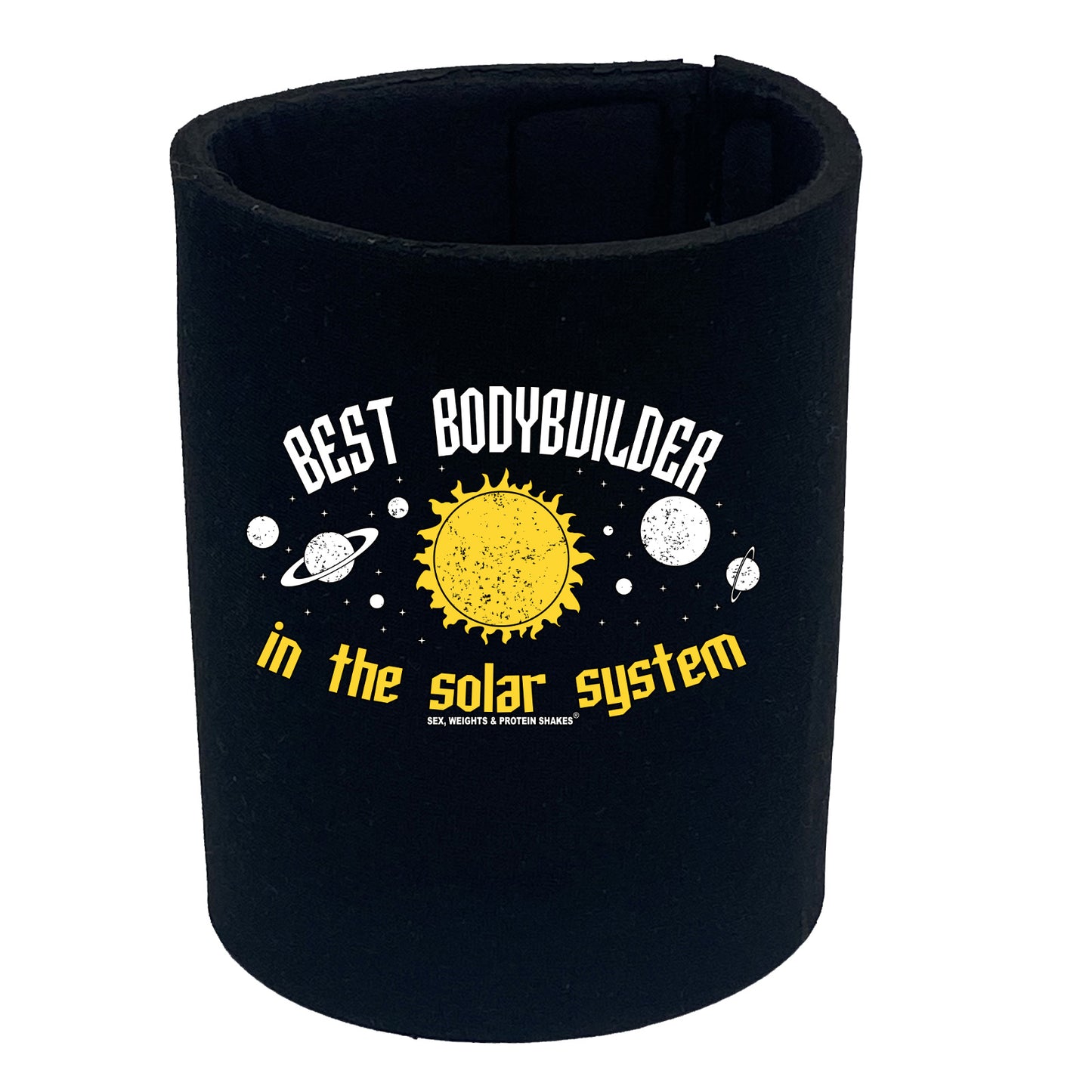 Swps Best Bodybuilder In The Solar System - Funny Stubby Holder