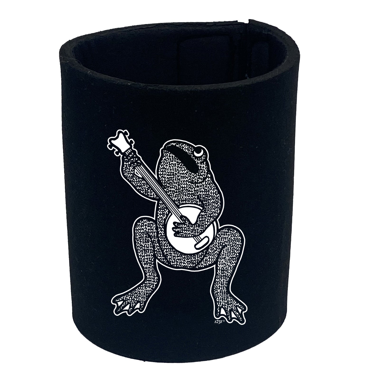 Toad Plaing Banjo Frog - Funny Stubby Holder