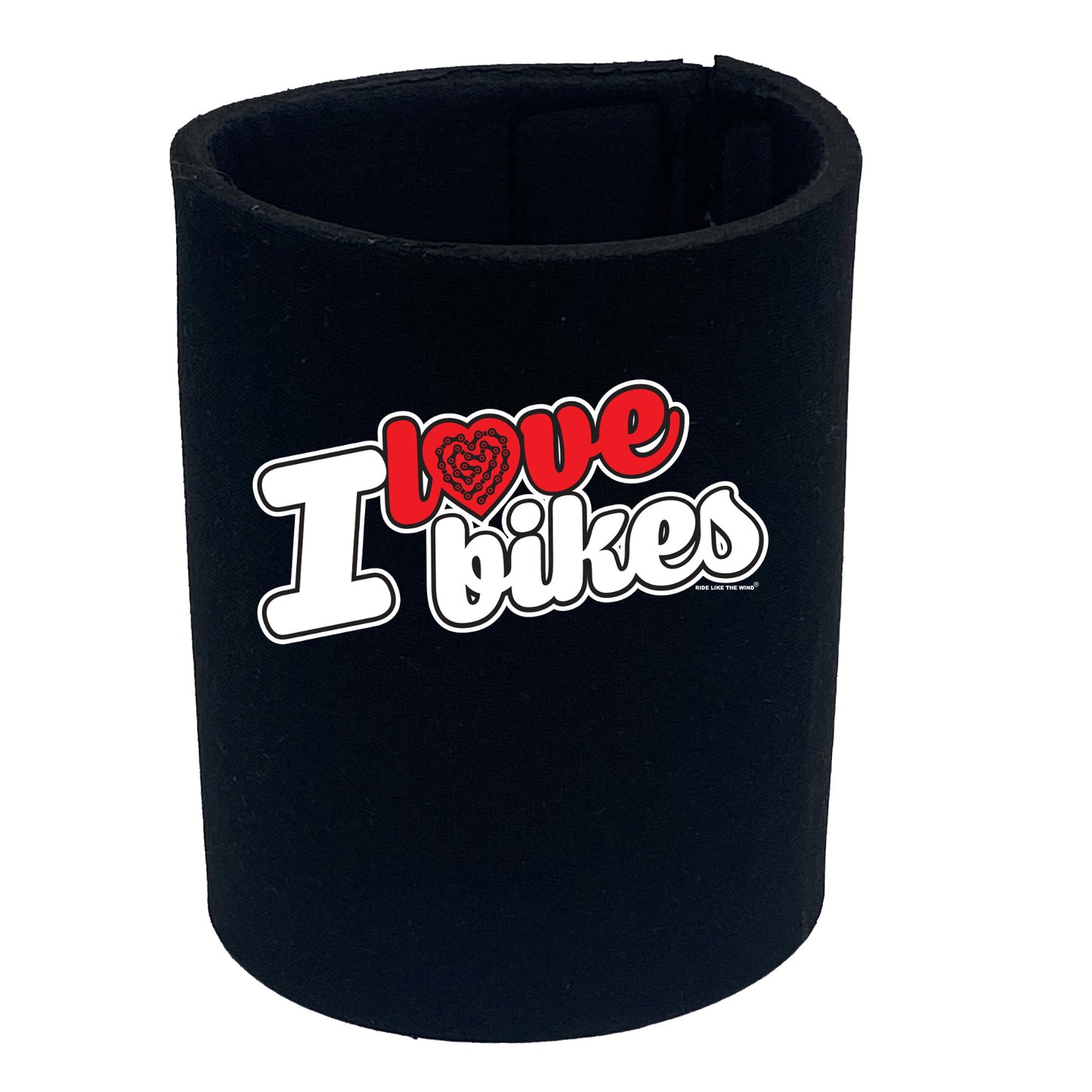 Rltw I Love Bikes Stencil - Funny Stubby Holder