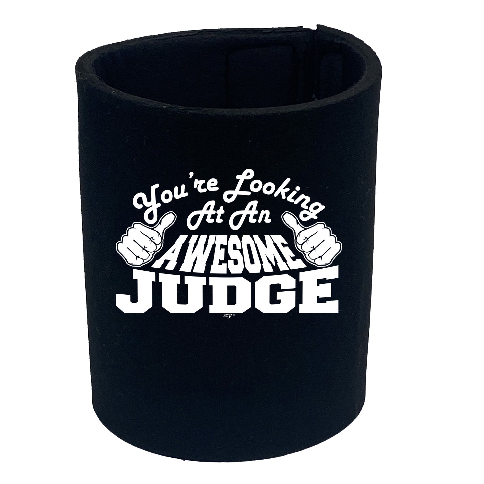 Youre Looking At An Awesome Judge - Funny Stubby Holder