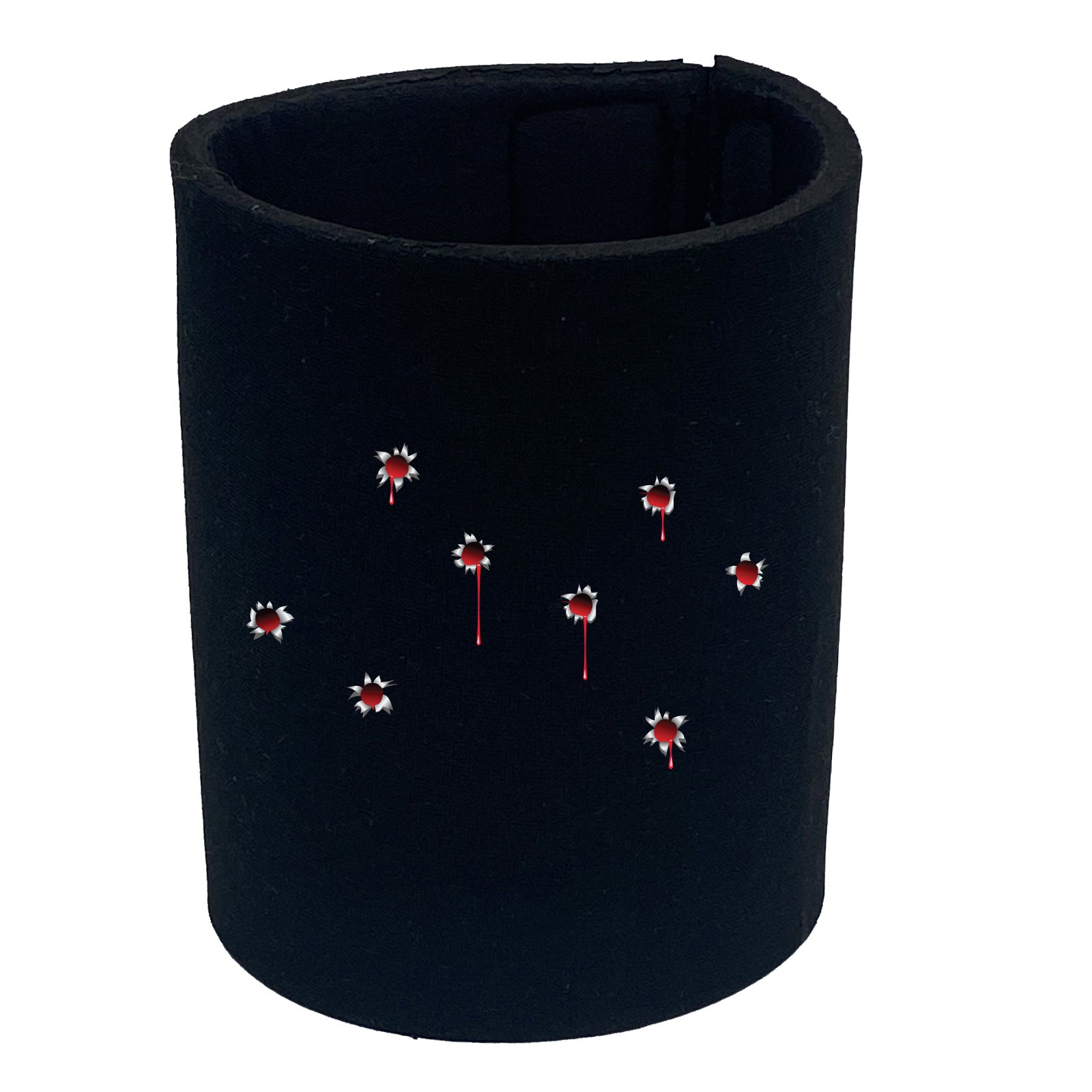 Bullet Holes Red - Funny Stubby Holder